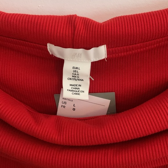 ⭐️HOST PICK⭐️ [L] NWT - H&M off the shoulder top - Picture 3 of 6